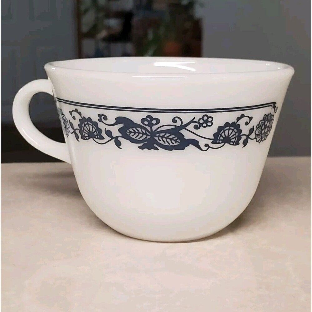 Old Town Blue Corelle Flat Cup Coffee Tea Cup